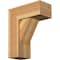 Ekena Millwork Traditional Block Rough Sawn Bracket w/ Offset Brace, Western Red Cedar, 8"W x 18"D x 22"H BKT0806X18X22TRA05RWR - alternate 1